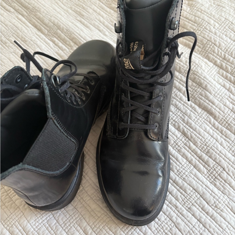 Blundstone original lace-up gore Black Leather Boots womens 10 - Picture 4 of 9